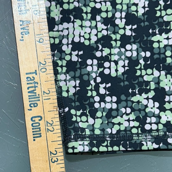 Sweaty Betty Zero Gravity 7/8 Length Legging Size S 4/6 Green Geometric Pocket - Picture 2 of 6